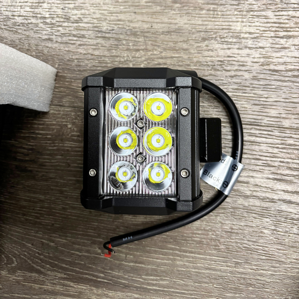 Light Bundle 20 Inch 126W Double Row Spot Flood Led Light Bar Kit | 4Pcs 4 Inch 18W Spot Light Pods (25% OFF Final Checkout)