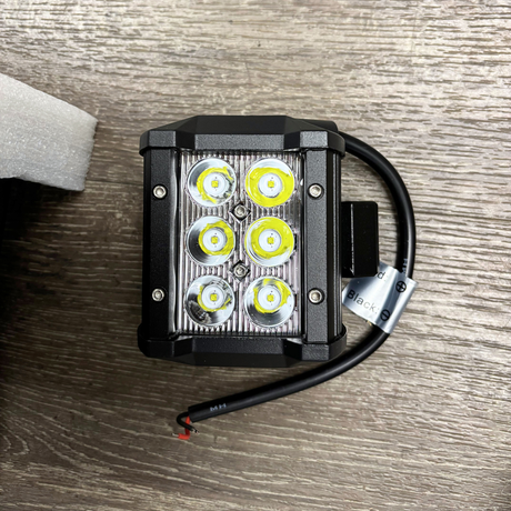 Light Bundle 20 Inch 126W Double Row Spot Flood Led Light Bar Kit | 4Pcs 4 Inch 18W Spot Light Pods (25% OFF Final Checkout)