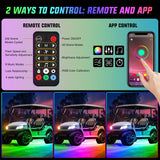 Nilight 2Pcs Golf Cart Underglow Light Kit for EZGO Yamaha Club Car