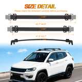 Aluminum Roof Rack Cross Bars Fit for Jeep Compass MP 2017 2018 2019 2020 2021