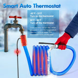 Nilight 100FT Heated Water Hose RV 5/8inch Inside Diameter -45°F Freeze Protaction Antifreeze Garden Drinking Hoses with Saving Thermostat and Smart Heat System for Winter Camper Supply Accessories