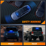 12LED Traffic Advisor Strobe Light Bar Blue Emergency Warning Hazard Safety Dash Front/Rear Windshield Flashing Lights for Cars Trucks Police Firefighter Plow Construction Vehicles