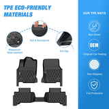 Nilight 2024 2025 2026 Toyota Land Cruiser GX550 (Only for 5 Seats) TPE Fit Heavy Duty Floor Liners