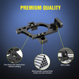 Hood Light Mounting Brackets Compatible with Jeep Wrangler JK 2007-2017, LED Light Bar Hood Mount Bracket, No Drilling Required, 2PCS