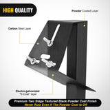 Trailer Hitch Spare Tire Carrier Adjustable Hitch Spare Tire Mount for Truck SUV ATV UTV for 2 Inch Receiver Fits 4 & 5 & 6 Lugs Trailer Wheels