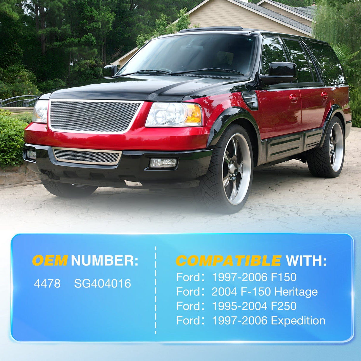2 PCS Lift Support Struts Replacement for Ford F150 1997-2006 F150 Heritage 2004 F250 1995-2004 Expedition 1997-2006 Front Hood Gas Springs Shock Rods