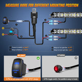 Nilight Led Light Bar 2Pcs 11 Inch 50W Super Slim Spot Flood Combo 5000LM 3D Driving Fog Off Road Lights Pods with Wiring Harness Kit-2 Lead for Trucks Pickup SUV ATV UTV Boat 4x4 Van Camper
