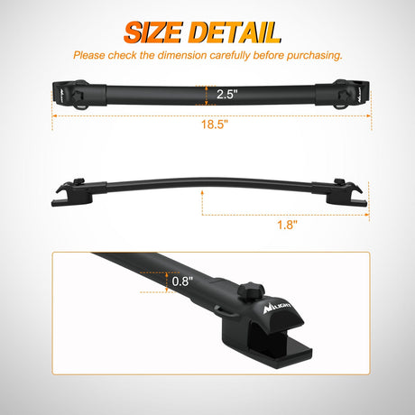Nilight Roof Rack Cross Bars Fit for Toyota Sienna 2011-2020 with Side Rails