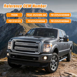 Exterior Front Left Driver Side Door Handle with Key Hole Compatible with 1999-2016 Ford F250 F350 F450 F550 F650 F750 Super Duty Excursion Car Door Handles Replaces OEM# 7C3Z2522405AA, 79306