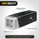 Nilight Trailer Hitch Receiver Adapter Reducer Sleeve 2 to 1-1/4 Inch with 5/8Inch Hitch Pin and Clip Hitches Towing Accessories for Tractor Bucket RV UTV Truck Bike Rack Cargo Carriers Carbon Steel