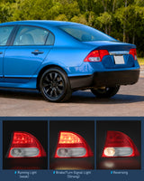 Taillight Assembly Compatible with 2009 2010 2011 Honda Civic Sedan Hybrid 4 Door Rear Lamp Replacement OE Style Driver and Passenger Side