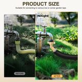 45 Degree Hose Elbow for RV Garden Water Hose Elbow Fitting 3/4Inch Brass 45° Water Hose Connector for RV Camper Trailer Outdoor Garden Hose Systems Faucet Adapter Accessories, 2-Pack