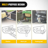 Accessories Universal Heavy Duty Zero Turn Mower Trailer Hitch Kit Strong Neodymium Magnetic Pin with 4 Bolts 1/2Inch R-Clip Combo Pack Red & Orange 6mm Thick