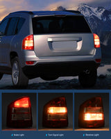 Nilight Taillight Assembly Compatible with 2007 2008 2009 2010 Jeep Compass Tail Light OE Style Rear Lamp Replacement Driver and Passenger Side
