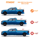 Nilight 4.5ft Soft Roll Up Truck Bed Cover for Ford Maverick 2022 2023 2024 2025