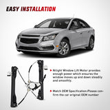 Nilight 751-740 Power Window Regulator with Motor for Front Passenger Side Compatible with Chevy Cruze 2012 2013 2014 2015 2016 Chevy Cruze Limited Front Right Side