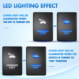 Nilight Passenger Eject Push Button Switch 12V ON Off Switches with Connector Wire Kit 1.28Inch x 0.87Inch Replacement for Toyota Sequoia Highlander Tacoma Tundra 4Runner RAVR Yaris