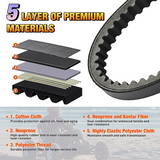 725 Go Kart Drive Belt Fit for Hammerhead 80T Mudhead 208R 14704 Trailmaster Mid Karts MB200 XRX Mud Head Go Kart 6.5HP Engine 30 Series Torque Converter Belt Replacement 9.100.018-725, 2 Pack