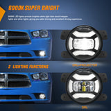 2007 2008 2009 2010 2011 2012 2013 2014 2015 2016 2017 2018 Jeep Wrangler JK TJ LJ DRL Fog Light Assembly