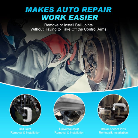 Ball Joint Press 10PCS Ball Joint Press Kit 4x4 Adapters