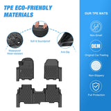 Nilight 2024 2025 2026 Floor Mats for Chevy Chevrolet Silverado EV RST (Not Fit WT/LT) All Weather Custom Fit Heavy Duty Floor Liners
