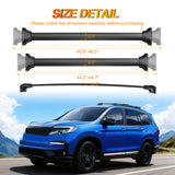 Aluminum Roof Rack Cross Bars Fit for Honda Pilot 2016 2017 2018 2019 2020 2021 2022 LX EX EX-L with Flush Rails Fixed Point