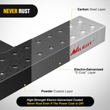 Nilight Hitch Step with 2Inch Hitch Receiver Rear Bumper Guard Protector 23.5 Inch with 5/8Inch Hitch Pin Clip Upgraded Textured Black Anti Slip Hitch Step Bar for Pickup Truck Car SUV