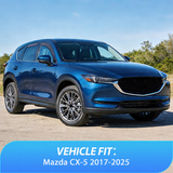 Rain Guards in-Channel Rain Guards Compatible with Mazda CX-5 2017-2025, Light Smoky Blue Vent Visors, Durable Window Deflectors for Fresh Air Circulation, 4PCS