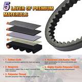 Drive Belt 30 Series Torque Converter Belt Fit for Manco 5959 Comet 203589 Murray 12-8487 Kartco 7628 Ken-bar Karts 5HP-7HP Engine Comet 30 Series Go Kart Asymmetrical Belt, 3 Pack