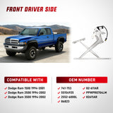 741-753 Power Window Regulator and Motor Front Driver Side Compatible with Dodge Ram 1500 1994 1995 1996 1997 1998 1999 2000 2001,Ram 2500 3500 1994-2002,Front Left Side