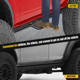 Running Board 2021 2022 2023 2024 Ford Bronco 2/4 Doors with The Rock Rails 4Pcs Heavy-Duty Running Boards Side Steps