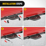 Running Board 2021 2022 2023 2024 Ford Bronco 2/4 Doors with The Rock Rails 4Pcs Heavy-Duty Running Boards Side Steps