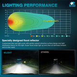 4 Inch 19LED Round Flood Built-in EMC LED Pod Lights (Pair) Nilight