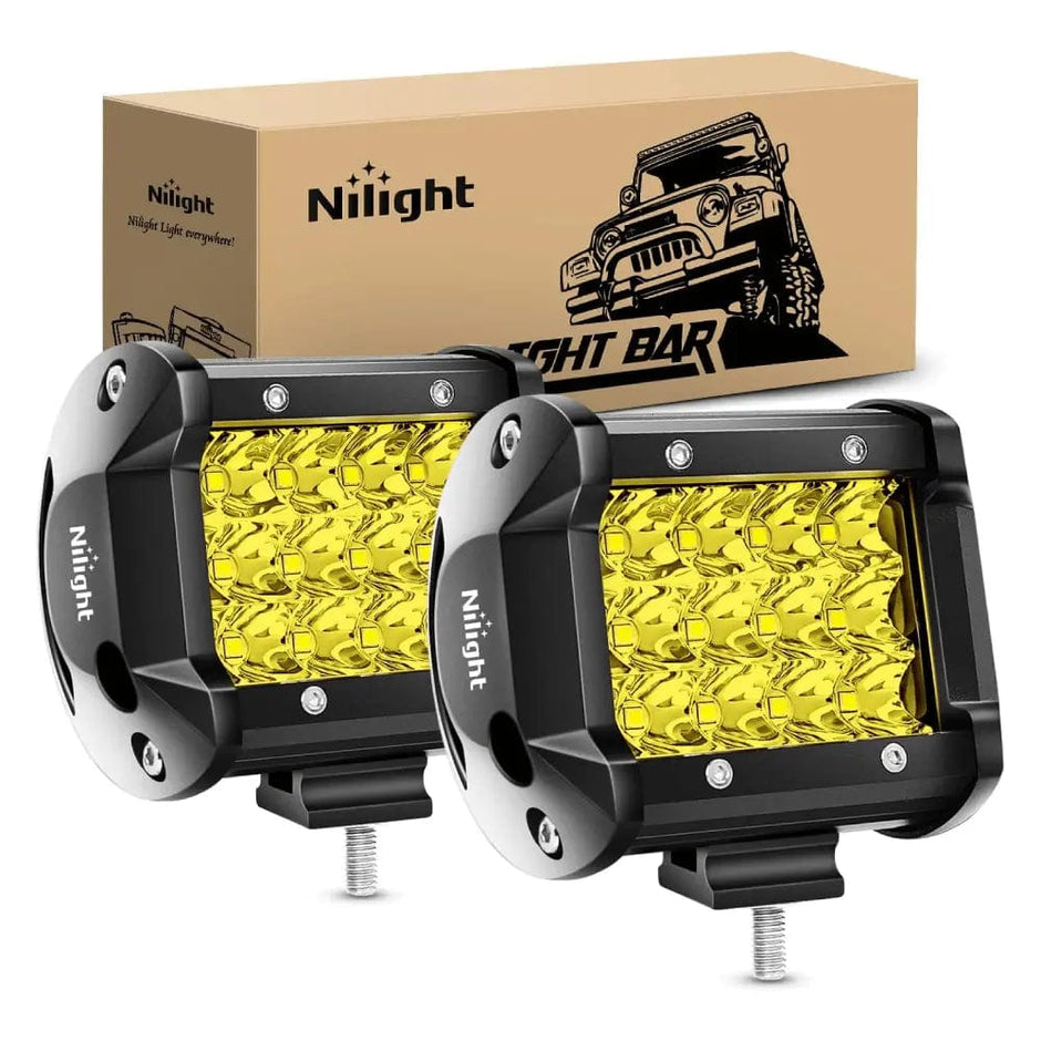 Amber Snap-On Protective Cover – Fits 7-Inch 36W LED Work Light Bars & More