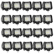 4 Inch 60W 6000LM Triple Row Spot Flood Led Pods (20 Packs) Nilight