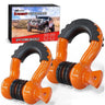 3/4 inch D-Ring Shackle Orange (Pair)