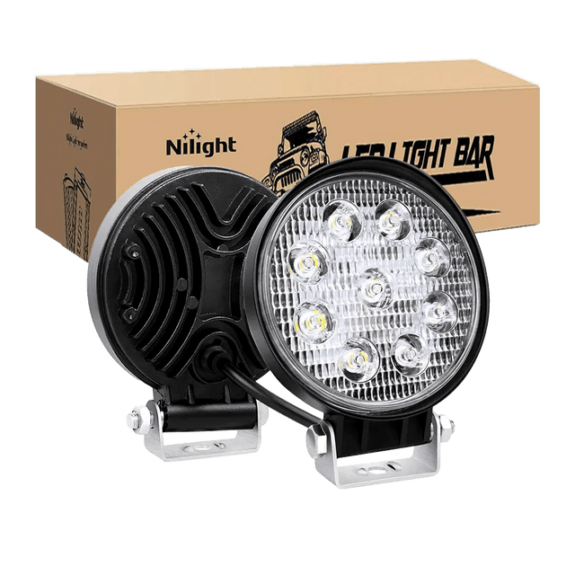LED Work Light 4.5" 27W Round Spot LED Work Lights (Pair)