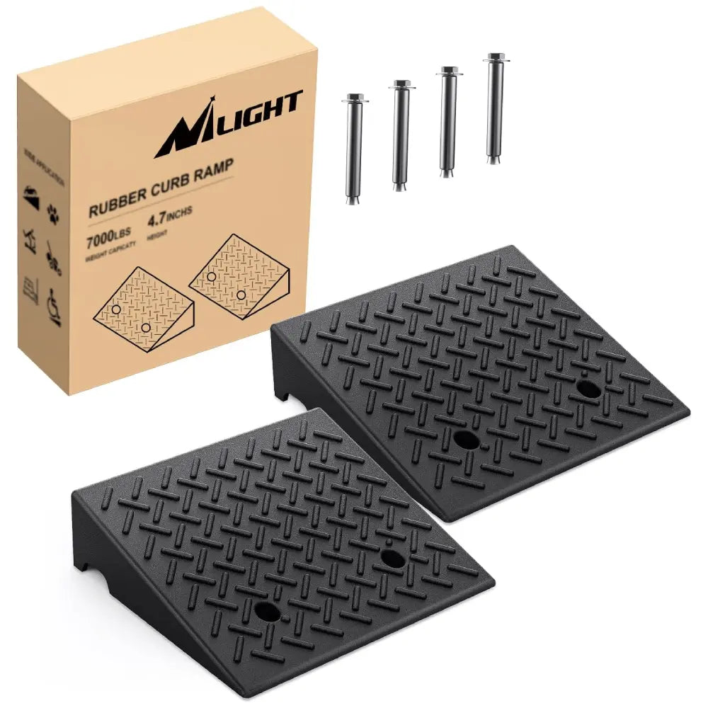 4.7 Inch 7000lbs Load Capacity Rise Height Heavy Duty Rubber Curb Ramp ...