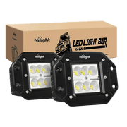 4.8 Inch 18W Flush Mount Flood Led Work Lights (Pair)