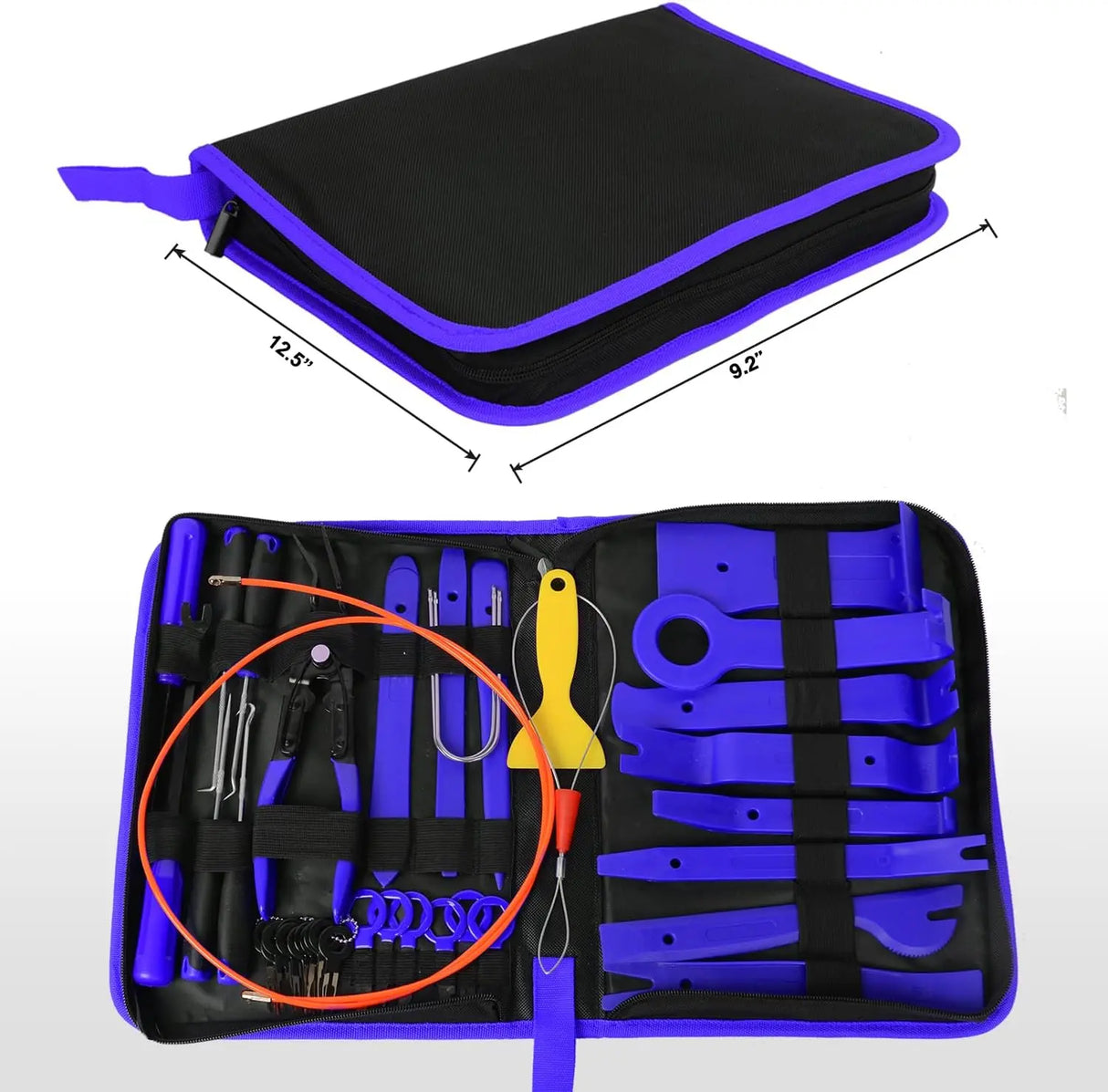 40 Pcs Auto Trim Removal Tool Set Blue Nilight