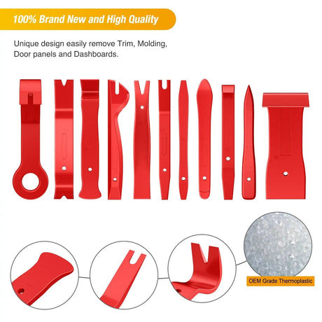retainer clips 40 Pcs Auto Trim Removal Tool Set Red