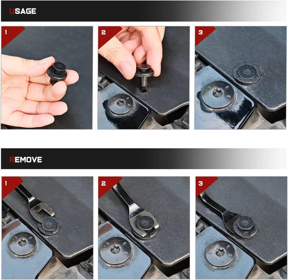 retainer clips 40 Pcs Head 20mm Hole 8mm Front Bumper and Radiator Support Push-Type Retainer 11296-AG000 For Nissan and Infiniti