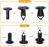 retainer clips 40 Pcs Head 21.4mm Hole 8.6mm Car Push Retainer Clips Kits Door Clip Panel Audio Video Dashboard Dismantle