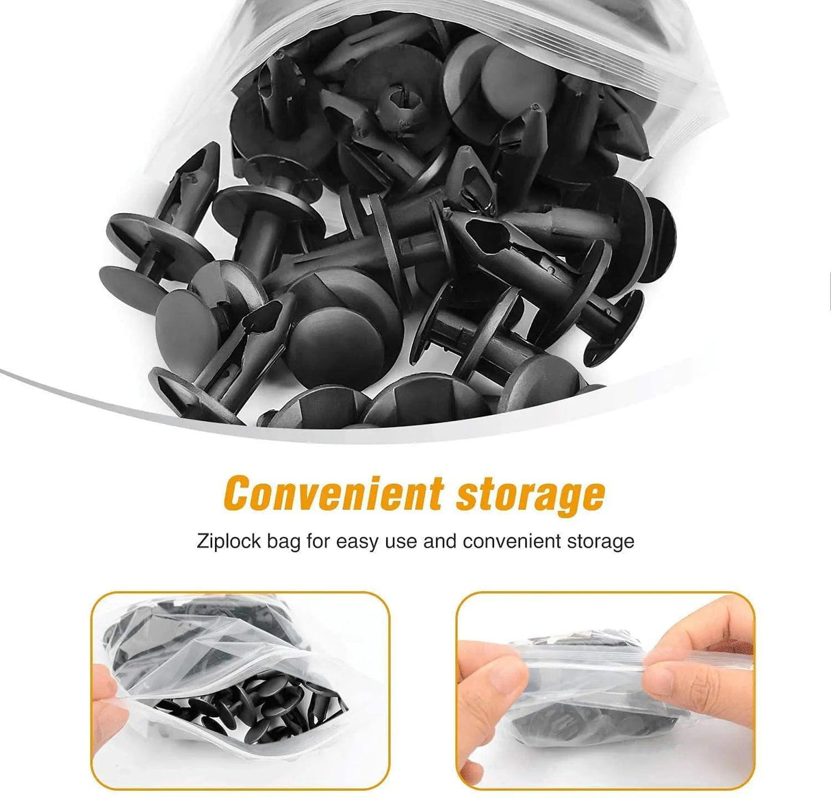 retainer clips 40 Pcs Head 21.4mm Hole 8.6mm Car Push Retainer Clips Kits Door Clip Panel Audio Video Dashboard Dismantle
