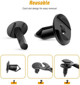 retainer clips 40 Pcs Head 21.4mm Hole 8.6mm Car Push Retainer Clips Kits Door Clip Panel Audio Video Dashboard Dismantle