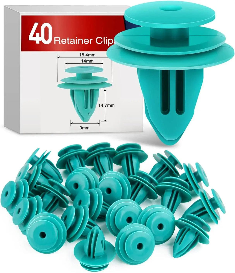 retainer clips 40 Pcs Hole 9mm Trim Door Panel Retainer Clips For Corolla Camry Sequoia Tundra Tacoma, Replace 90467-10188, 90467-A0005