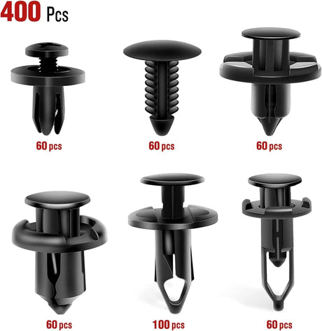 400 Pcs Hole 6mm 7mm 8mm 9mm 10mm Car Retainer Clips For GM Ford Toyota Honda Chrysler Nissan Nilight