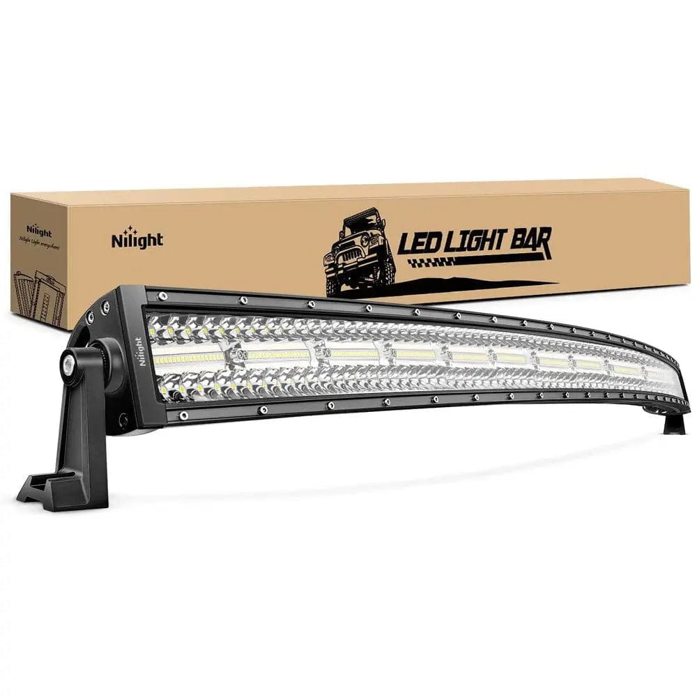 42 Inch 320LED Triple Row Curved Spot Flood LED Light Bar - Nilight