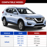 4 Pin Trailer Wiring Harness Kit 56033 Vehicle Side Connector Plug Custom for 2007 2008 2009 2010 2011 2012 2013 2014 2015 Infiniti Sedan G25 G35 G37 Q60 (Simple Fit Tow Hitch Harness)