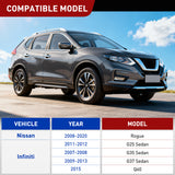 4 Pin Trailer Wiring Harness Kit 56033 Vehicle Side Connector Plug Custom for 2007 2008 2009 2010 2011 2012 2013 2014 2015 Infiniti Sedan G25 G35 G37 Q60 (Simple Fit Tow Hitch Harness)